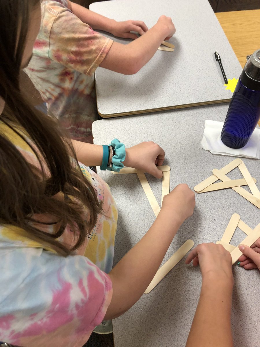 bradshawLJM's tweet photo. Craft sticks + perseverance + help from a friend = homemade boomerang! https://t.co/h9BEOUtWhn