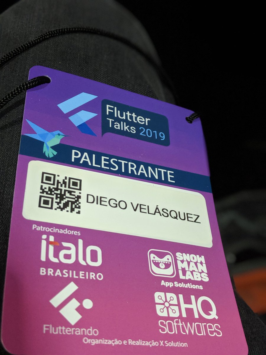 diegoveloper's tweet image. It was an amazing experience in Brazil at the @fluttertalks 2019 event, thank you friends, and thanks @GoogleDevExpert to give me the opportunity to be here in Sao Paulo, I hope it will happen again. Muito Obrigado @br_flutter @FlutterDev @flutterando_ @EsFlutter