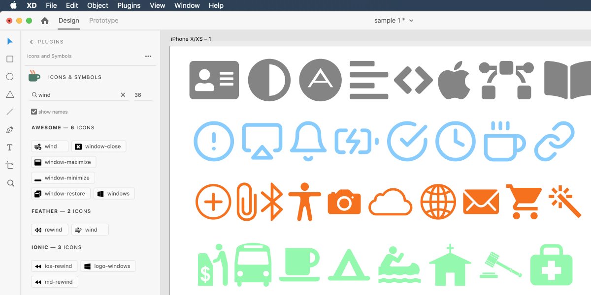 Adobe Xd On Twitter Every Design Needs Icons Emsoftware S New Icons And Symbols Plugin For Adobe Xd Gives You Access To 5 000 Icons From A Dozen Different Collections Right At Your