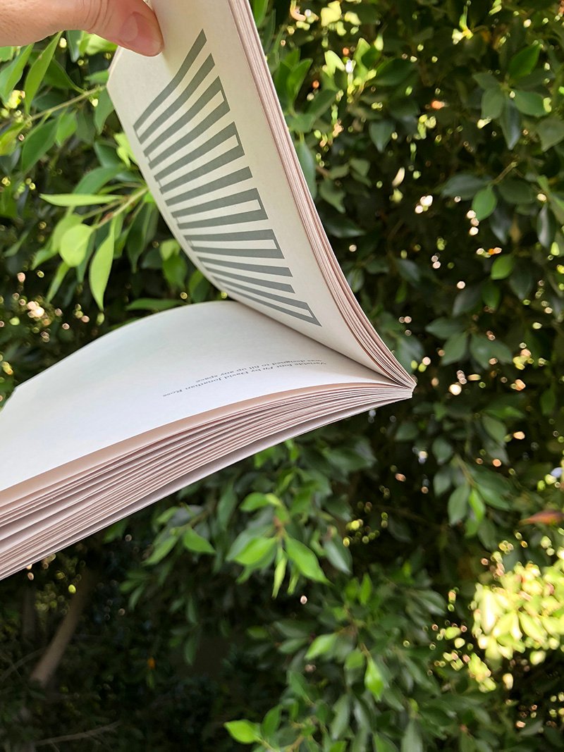 Newsprint dummy is still perfect bound though the whole process is much quicker with these materials.