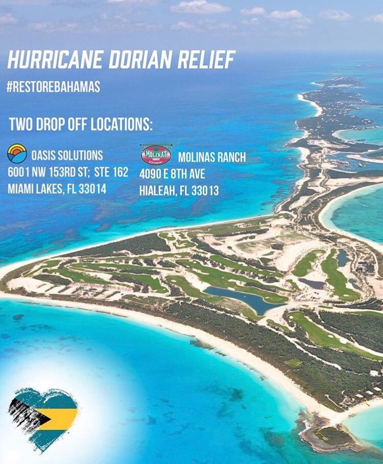 Instead of returning your hurricane supplies, a lot of places are accepting donations— including #Miami fire stations. #broward #Dorian #BAHAMASTRONG