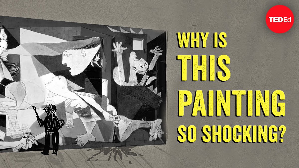 placerdiario's tweet photo. What Makes Guernica So Shocking? An Animated Video Explores the Impact of Picasso’s Monumental Anti-War Mural https://t.co/samuliVXiM via @openculture https://t.co/dFJ4WQiTzW