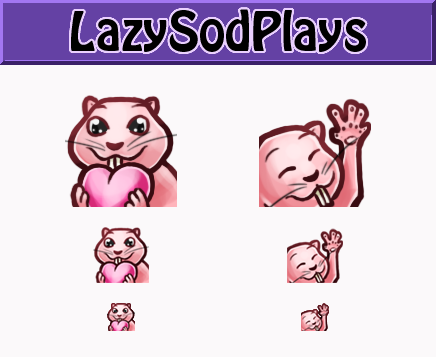 Inali3D's tweet photo. New emotes for @LazySodPlays! Thank you so much! #twitchemotes #emoteartist #twitch https://t.co/elcnQn9kOZ