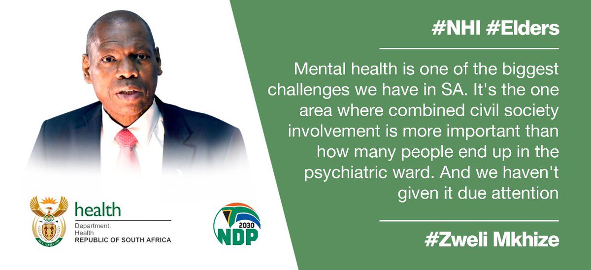 #MentalHealth #NHI #Elders <a href="/TheElders/">The Elders</a>