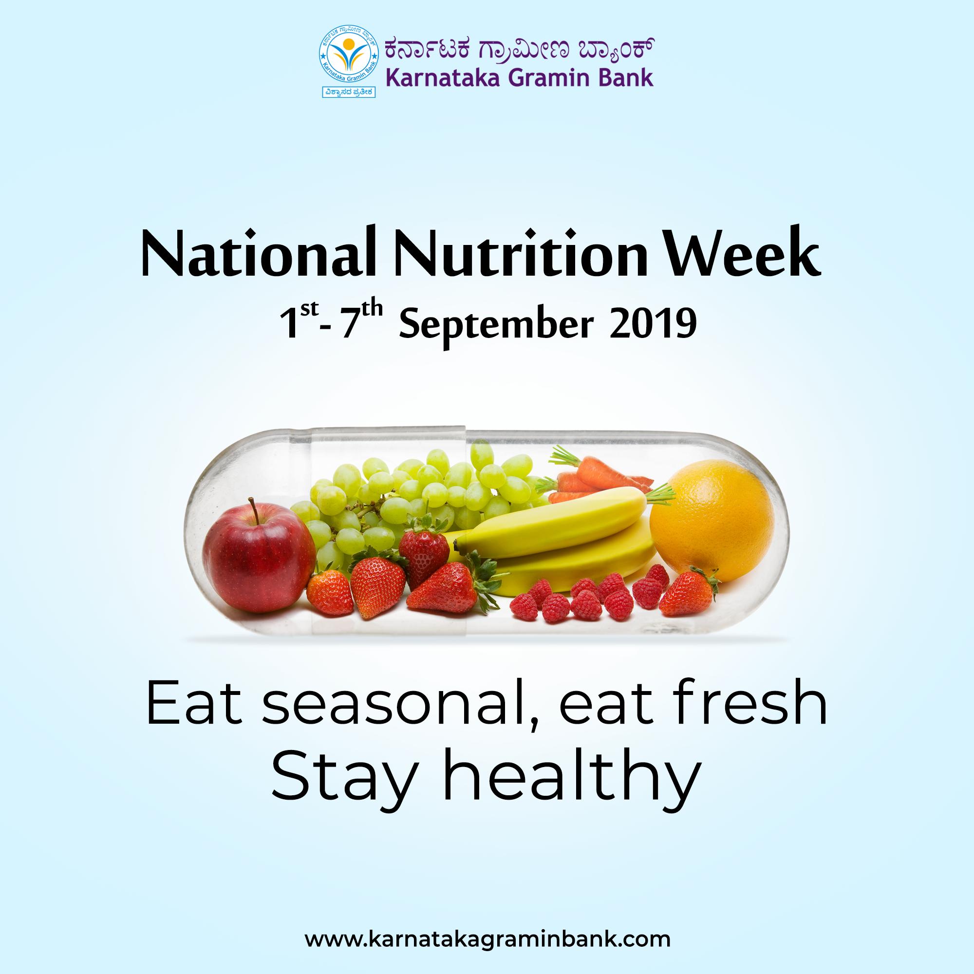 Karnataka Gramin Bank on Twitter "Eat seasonal, eat fresh and stay