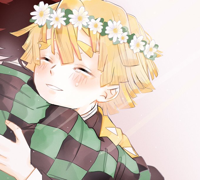 ʏᴀɴさんがTwitterに投稿した我妻善逸(鬼滅の刃)のイラスト。