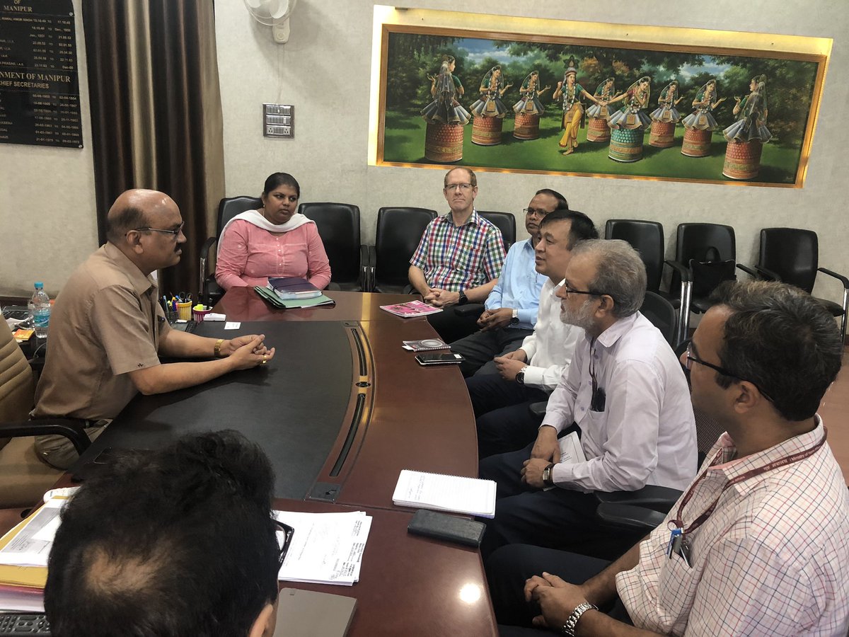 cpmu_drip's tweet photo. Wrap up meeting with #CS, GoManipur, with #PS(F), #secy(WRD), #CWC & #WBank team, discussed imp issues of #DRIPPHASE2, assured full technical support from #MoJS, #CPMU & Bank @MoJSDoWRRDGR @OfficeOfGSS @WorldBankIndia @CWCOfficial_GoI @UPSingh_Jal https://t.co/4TyKw0FN9k