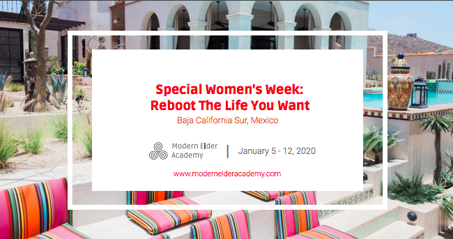 PattyReboot's tweet photo. Join me for a Special Women’s Week to learn practical methods for living our best lives as women in today’s world, and to discover what it means to be a “Modern Elder” in midlife with MEA’s founder, Chip Conley. Learn more and apply here: https://t.co/2HWKWxKD4Y. https://t.co/z0U5ud19S6