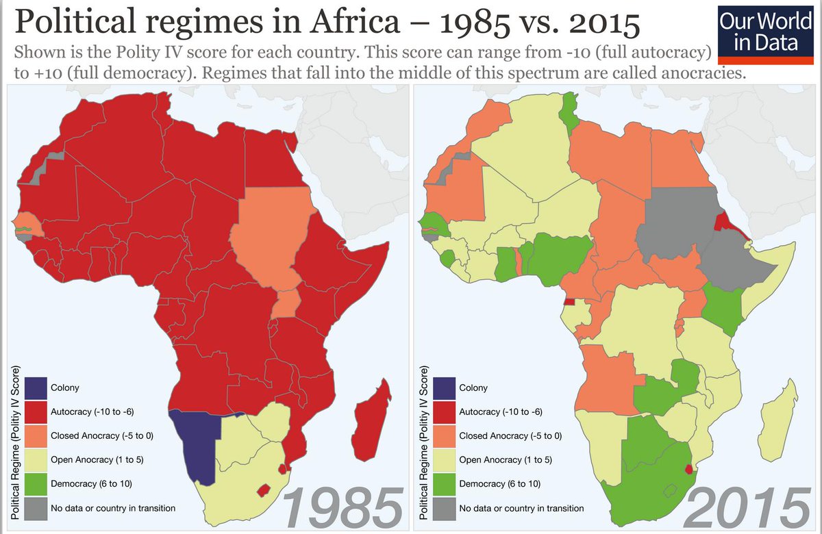 DinaPomeranz's tweet photo. Hearing mostly bad news about Africa? That's a function of selective news reporting. Here are the long-term trends:

https://t.co/D2hspx2ye9 https://t.co/I0lLFPYMzW