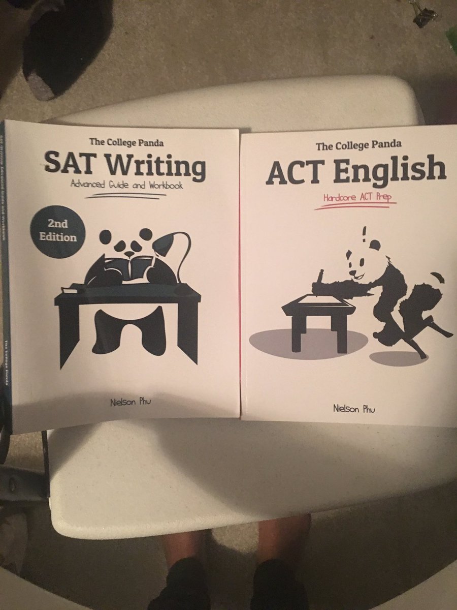 Now if you need to drill down on math or writing, college panda is a great bet. All the SAT and ACT writing love goes Meltzer but I love Panda for writing as well. Practice problems for math tend to be more challenging but I love these books