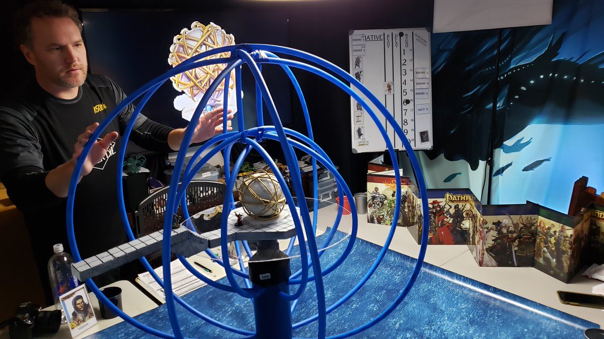 silentinfinity's tweet photo. Behold the Synchrony Device! @theamberdie @paizo Thanks Black Bard Studios! #pathfinder #ruinsofazlant https://t.co/8HtEi84avm