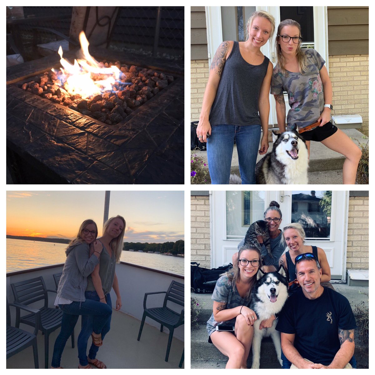 dcromerjr's tweet photo. This fire was a lot better with these two! Thanks for coming home...see you in the mountains at thanksgiving!! https://t.co/NMFBM4UhlN