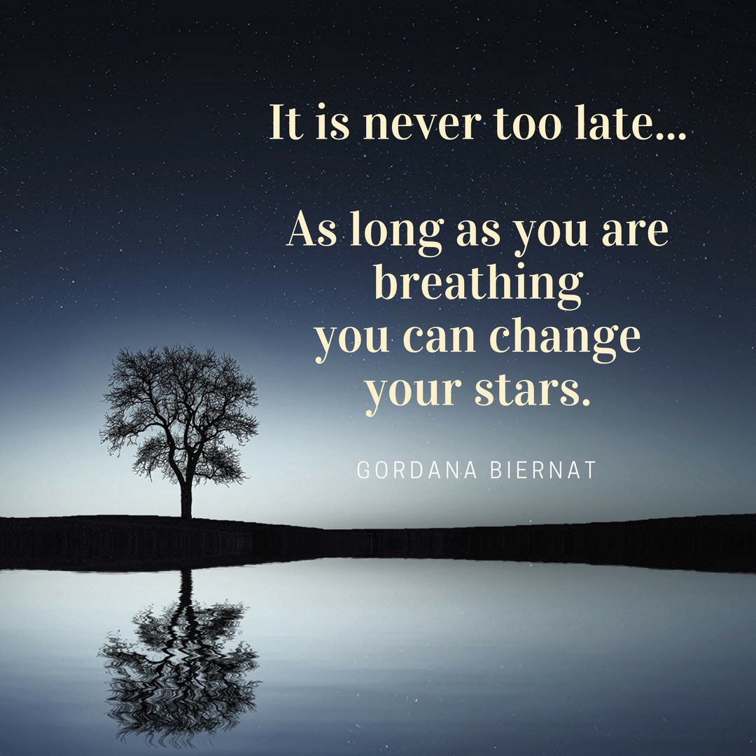 MyPowertalk's tweet photo. As long as you are breathing
you can change your stars…

No matter where
you were born,
no matter what
your past has brought you,
you can always turn
the NOW-moment
into something better.

Always!

#Love
#ShineOn✨ https://t.co/Tki3numswS
