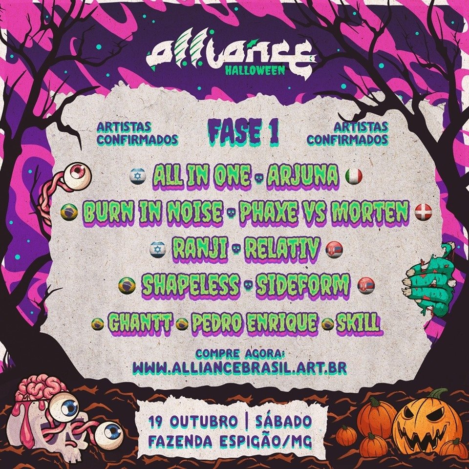 alliance_brasil's tweet photo. Fase 1 🎵 Artistas confirmados Alliance 13 anos Halloween 🎵
⠀⠀⠀⠀⠀⠀⠀⠀⠀ ⠀⠀⠀⠀⠀⠀⠀⠀⠀
🧟‍♀Calma, não se assuste! Essas são as primeiras atrações do nosso Halloween, selecionadas com muito carinho para você!

Primeiro lote disponível. https://t.co/UcDbFGUgPl https://t.co/JPmJJ2hPic