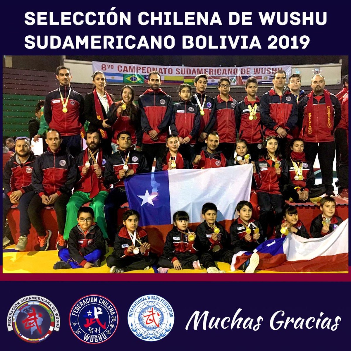 NOTA WEB
Resultado Histórico para el Wushu Chileno: 29 🏅 🇨🇱 
Revisa todos  los resultados de nuestros seleccionados en 8vo Sudamericano de Wushu de La Paz 🇧🇴
federacionchilenadewushu.cl/2019/09/02/his…
<a href="/IWUFOfficial/">IWUF Official</a> <a href="/clinicaMEDS/">Clínica MEDS</a> <a href="/ElDeportivoLT/">El Deportivo LT</a> @Deporterochile <a href="/kantor_pauline/">Pauline Kantor Pupkin</a> #wushualcoch 
RT 🙏🏽