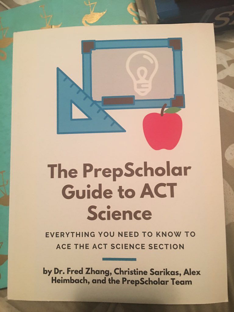 I just got the ACT science prep book and am going over it now