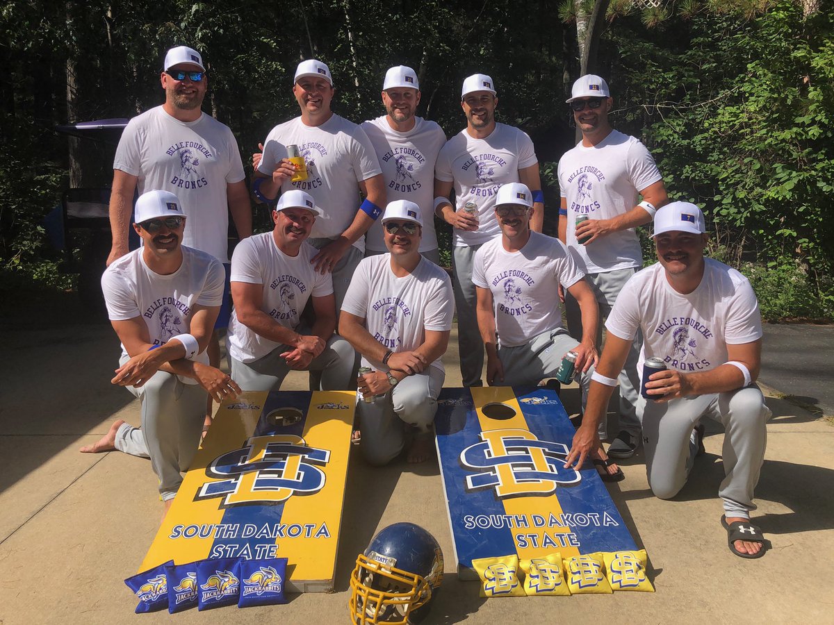 mills5676's tweet photo. 20th year of Bits in the Sticks!
Always great to gather with my Jackrabbit Brothers!! #lastBits #broncbits @yesmynameisfred @quarter2penny @Wilbs50 @N8Millerbernd @jerrykramer @melcher7 Good luck this year!!! @HolyNutmeg @SDSU_DanJackson https://t.co/8G6c1wTxQu