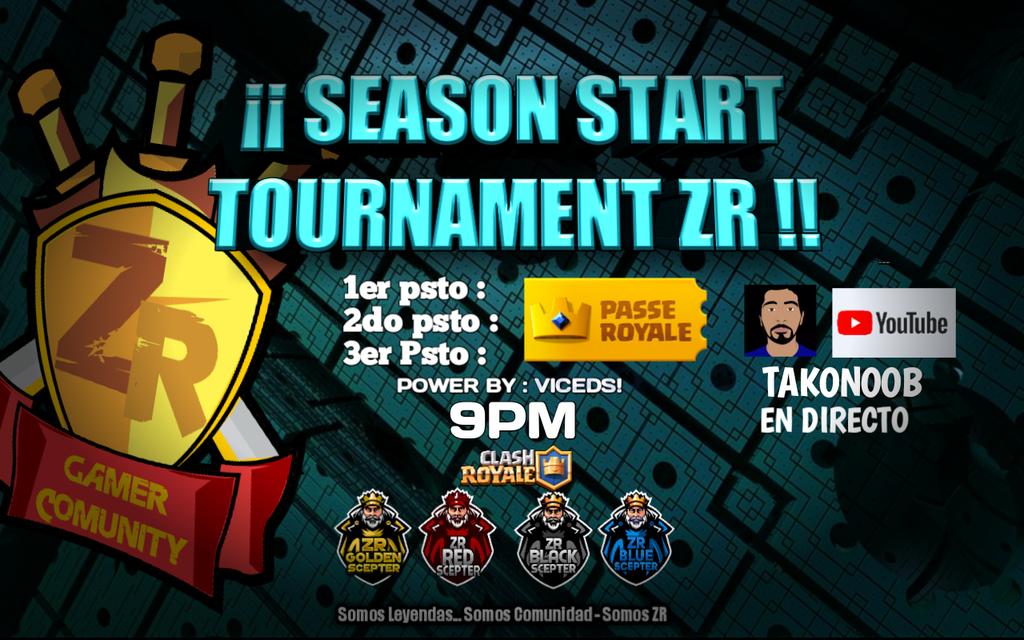 Hoy celebramos el inicio de temporada en #ClashRoyale con un Gran torneo de pass royales para la comunidad <a href="/EsportsZR/">Esports ZR</a> ESTAMOS EN DIRECTO💥 <a href="/Takonoob/">Takonoob</a> LINK: youtube.com/c/TakonoobGame…