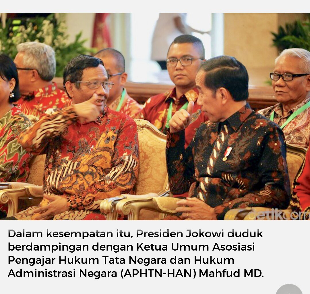 mohmahfudmd's tweet photo. Terkait isu pindah ibukota, sbg Ketum APHTN-HAN sy katakan kpd Presiden, hal itu bs dilihat dari politik &amp; hukum. Scr politik biasa sj ada yg setuju, tdk setuju, atau menyampaikan usul alternatif. Tp scr hukum langkah Presiden sah, tinggal diolah dlm proses politik dan legislasi. https://t.co/4FbaLPmDvx
