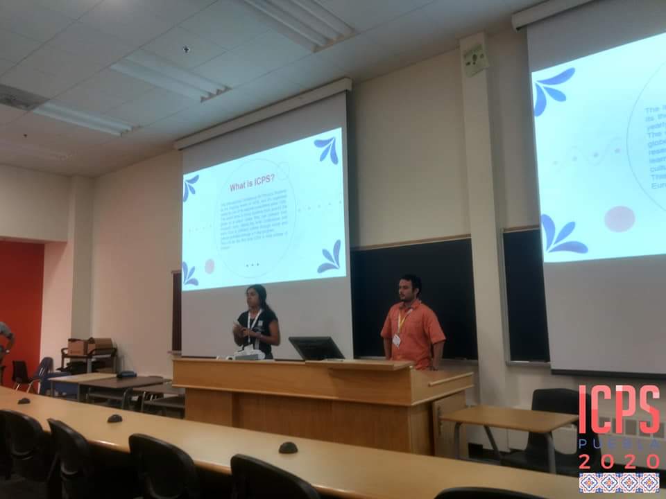 ICPS_Mx's tweet photo. A month ago our members Melissa Medina and Leonardo Espinoza talked about the International Conference of Physics Students 2020 to the CAM 2019 participants in Sudbury, Canada. We want to say thank you to the organizers of CAM 2019 for the opportunity! #ICPS2020

@SCJ_Mx https://t.co/Iuvkf3mo85