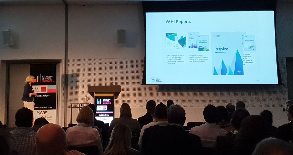 VAHI_Vic's tweet photo. ‘Have faith in data, but not blind faith. Use all the powers around you to understand what you need to do to create change and improve care.’ VAHI's @KiraKLeeb at #MBSanalytics https://t.co/vXhR1dUrCD