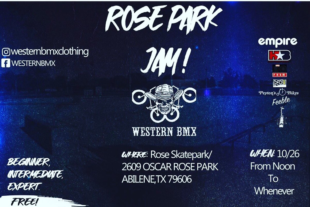 Come out to the jam and have fun and ride bikes. October 10th #bmx #bmx4life #goodtimes #abilenetx #bmxjam