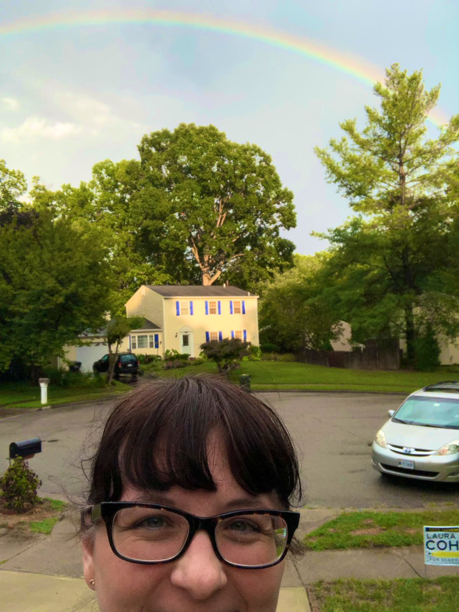 LauraJaneCohen's tweet photo. Spent the day chatting with voters and got to see one heck of a lightning storm. Worth getting a little soaked to come home to this! #weaintscaredofgettingwet #doorsfordays https://t.co/kURX0Xt8pE