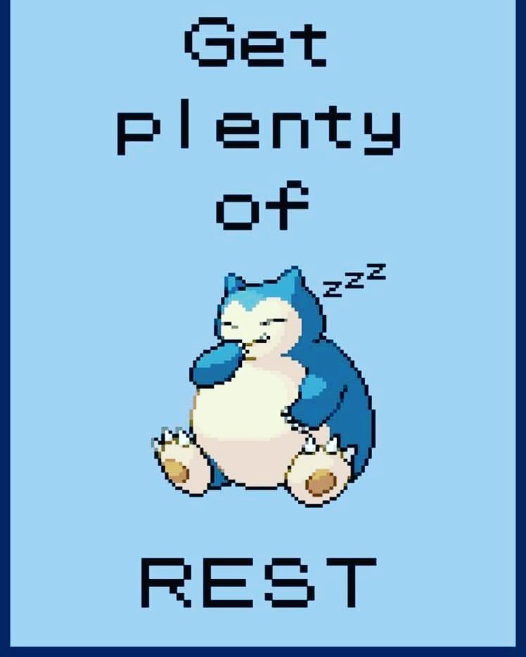 JunetasticU's tweet photo. Take care of yourself. Sleep is more important than you think.

Not getting enough sleep can lower your sex drive, weaken your immune system, cause thinking issues, and lead to weight gain. 

 #pokemonpositivityseries #selfcarethreads https://t.co/SpUyoN54Dz