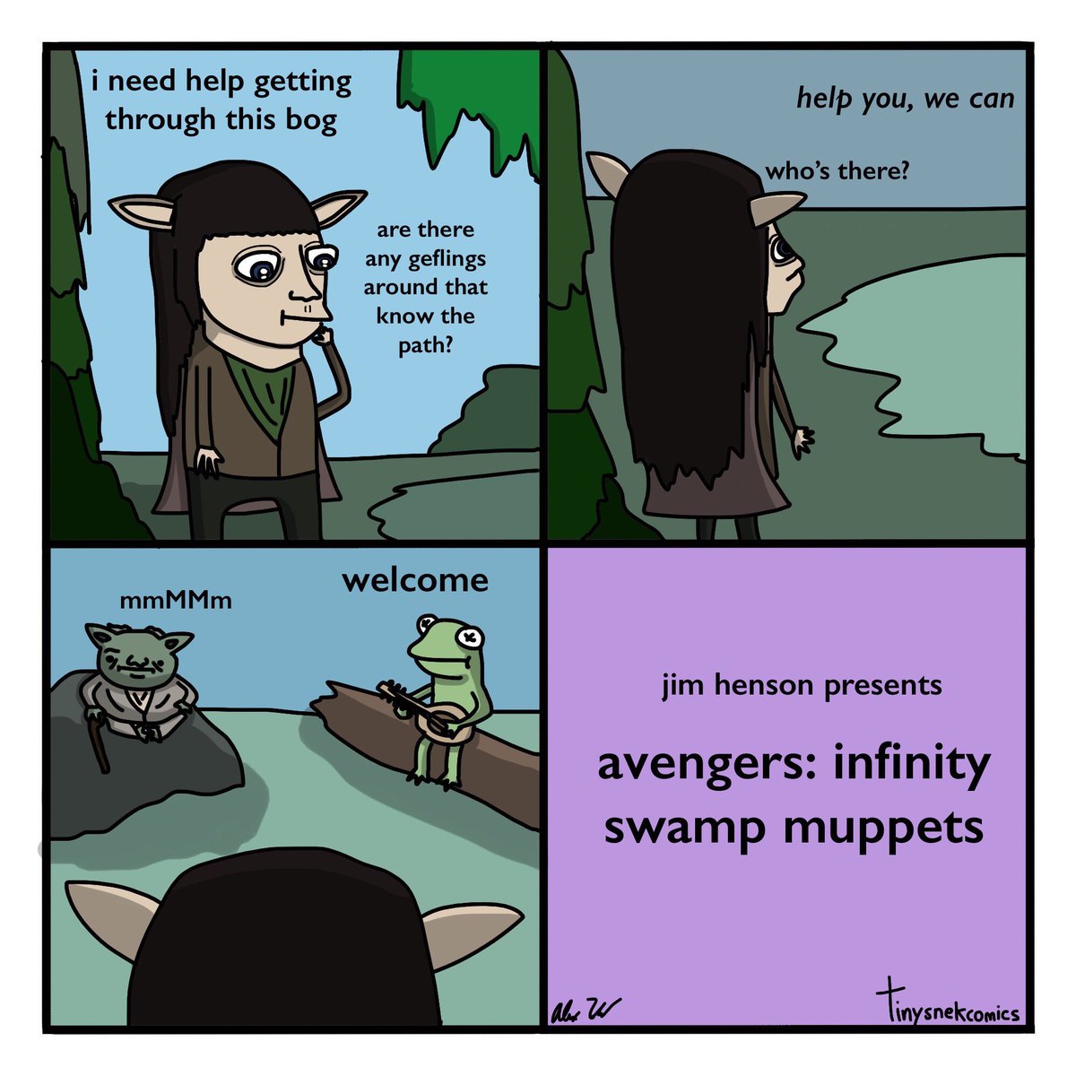 sometimes i have bad comic ideas, sometimes i'm watching the dark crystal: age of resistance, and sometimes both things coincide 