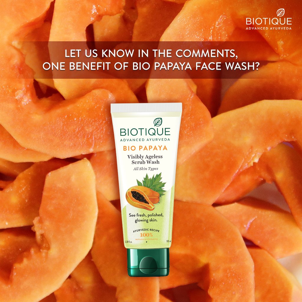 bio papaya face wash