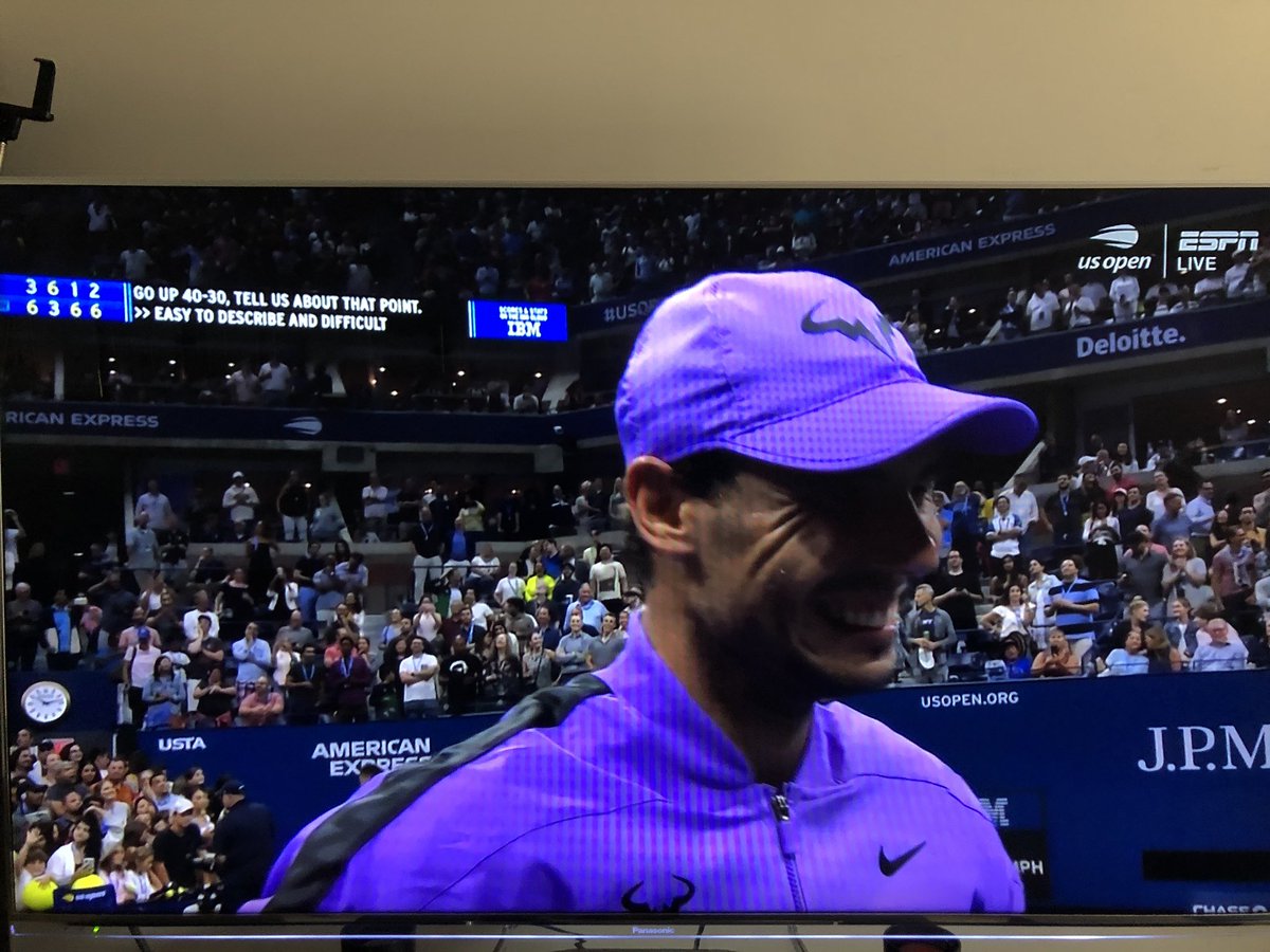 VAMOS!  LEGEND2LEGEND !! 🎾⛳️🏌️‍♂️VAMOS💪💪💪 #Rafa 🇪🇸. #tigerwoods #USOPEN  #USOpen19 TITLE🙌🏆🎾  #RafaNadalOpen @rnadalacademy #TENNIS #GOLF