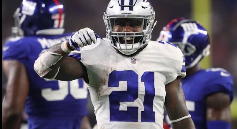 FantasyMex's tweet photo. Analista estrella de #NFLNetwork @RapSheet tuvo su fantasy draft de la liga de #FantasyExperts el día de hoy. Tomo a Zeke Elliott en el pick 4.
Si un analista de su calibre y reputación lo tomo, a mi me suena que estan a punto de cerrar contrato y jugara este fin de semana 💰 https://t.co/iuTJBHVmTq