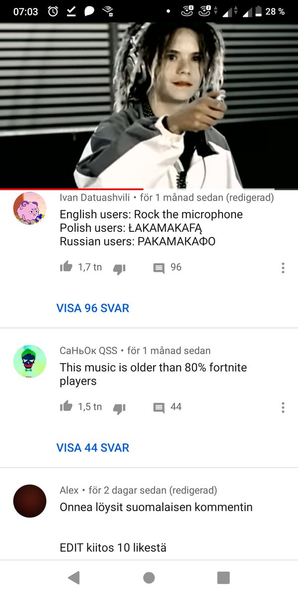 marcusstenberg's tweet image. Personer i musikvideos jag hade en crush på som tonåring och youtubekommentarerna jag läser istället för böcker. Kan det vara en återkommande följetong månntro..