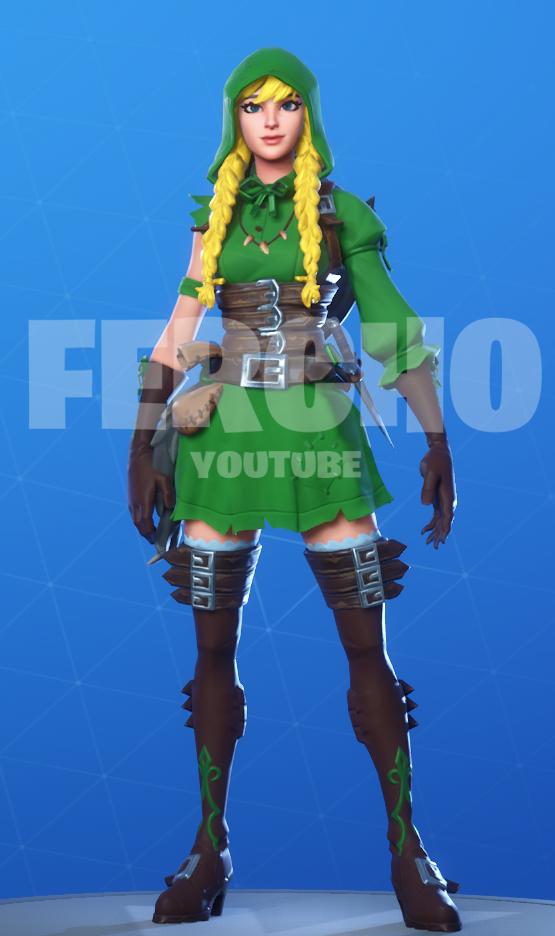 Fercho 🎄 on Twitter: "THE LEGEND OF ZELDA SKIN (FABLE LINK STYLE) Why  didn't I make a male version? technically, the elf is a link in fortnite,  and you just have to