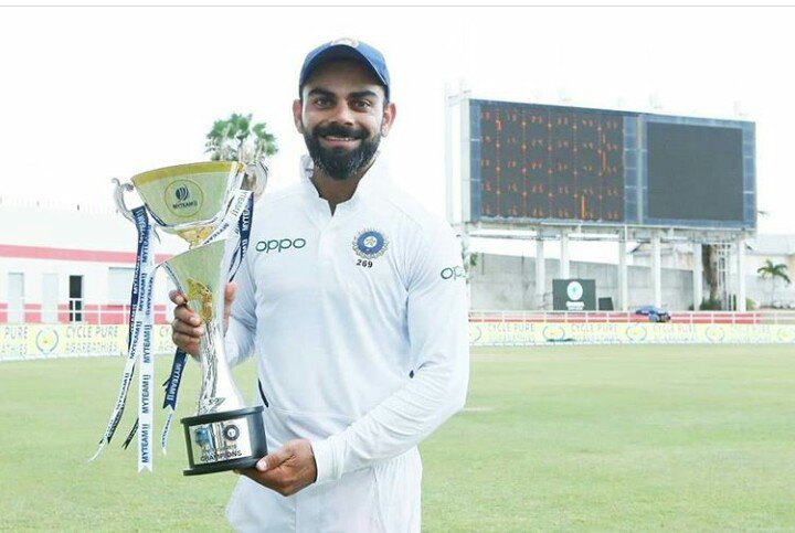 Samarbaror's tweet photo. @Jaspritbumrah93 Congratulations to Team India for an emphatic win in the second &amp; final test in Jamaica  &amp; recording eighth straight series win against the West Indies. 
🇮🇳TeamIndia🇮🇳💪 https://t.co/BdZwFDgv6q