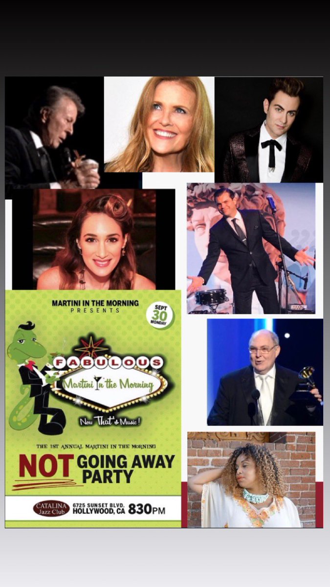 TamelaDAmico's tweet photo. .@TheLoungeSound IS relcocating to Boise, ID. The NOT Going Away Party! 10/30 @CatJazzClub Hollywood
featuring #DaveDamiani @billybeater @TamelaDAmico #JamesDarren
#TierneySutton @MaiyaSykes1 #JamesTorme https://t.co/A7BzxJFuTv https://t.co/4WPDW5mmLG