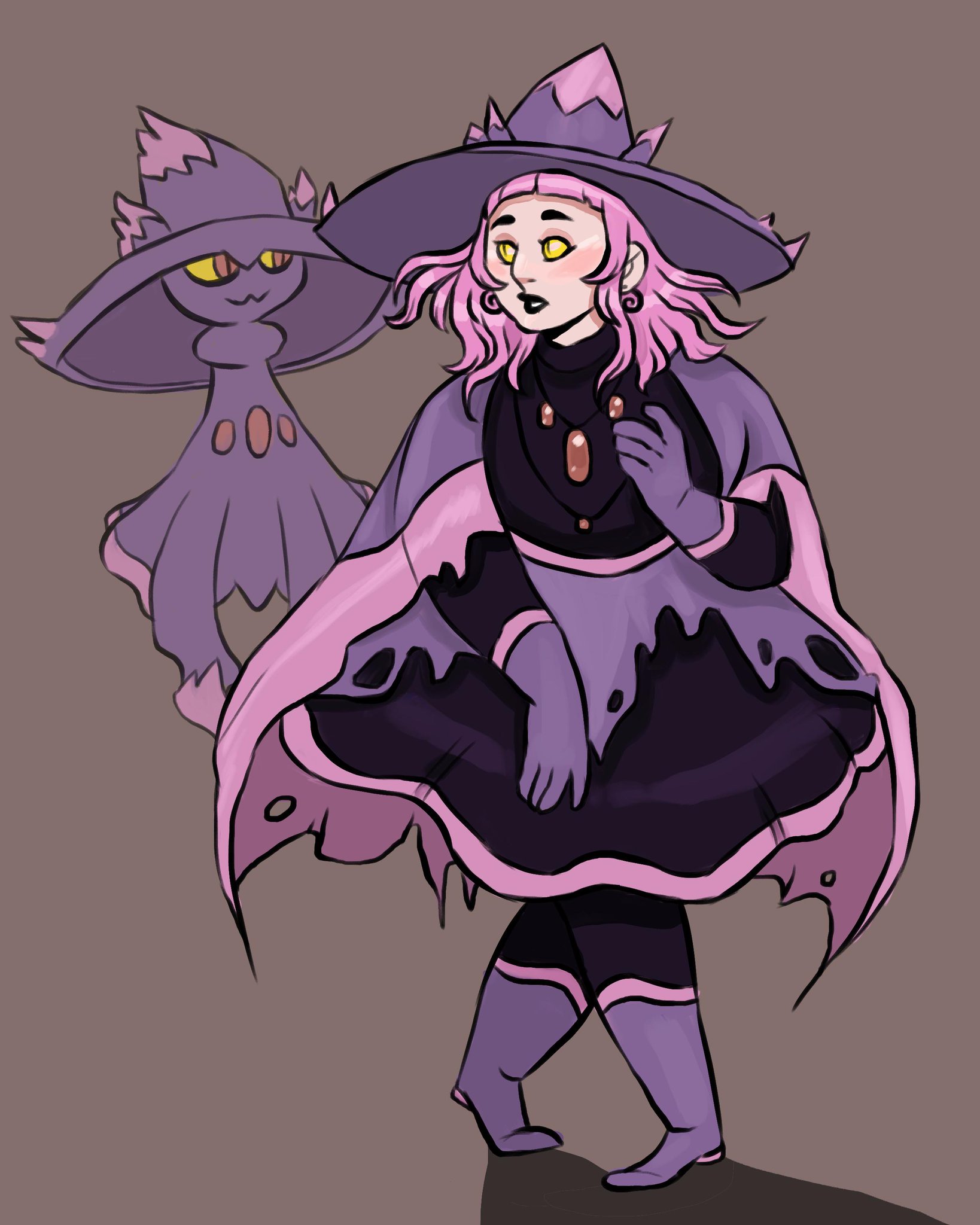 Soren Leigh Commissions Are Open On Twitter Gijinka Of Mismagius Love Me A Ghost Gijinka Mismagius Pokemon