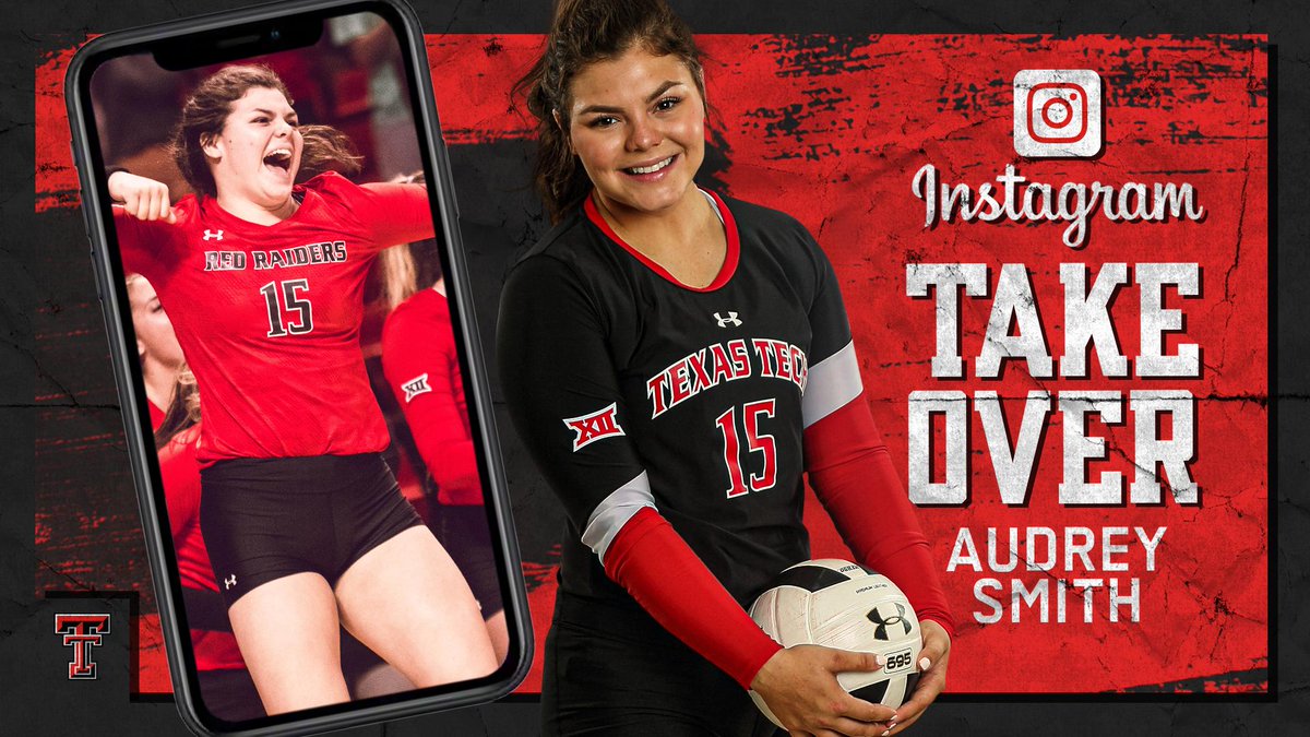 Hey, Red Raiders! 👋

Keep your 👀 on our Instagram Story (texastechvb) because <a href="/audreyysmith/">audrey</a> is taking over today! 

🔴#WreckEm⚫️