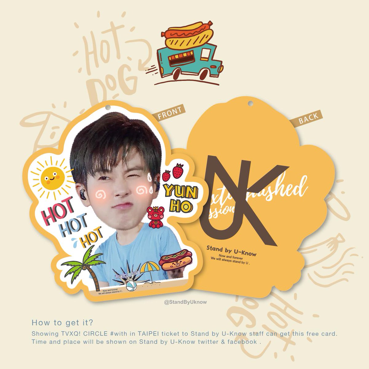 StandByUknow's tweet photo. ★ 0907 TVXQ! CIRCLE #with YUNHO Party in Taiwan ★

🍓 윤호파티 1「Follow UK now  n forever」
★ 콘서트 현장에 무료로 6000장 윤호Q카드 (HOT HOT 여름 버전)
기억하시면~윤호 Follow 솔로할때 이카드 들고 같이 응원하십다.

#StandbyUKnow https://t.co/NM03ZTWFrG