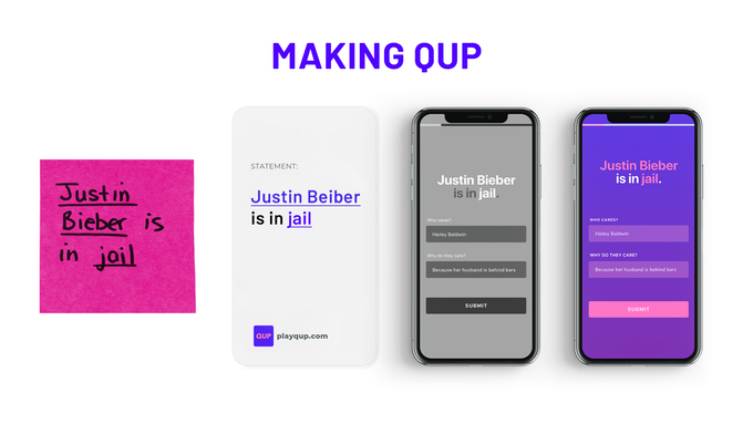 play_qup's tweet photo. QUP is the most fun and engaging game to teach students #empathy and #curiosity. This is how we brought our idea to life... #PlayQUP https://t.co/7Pf0mWKEDh