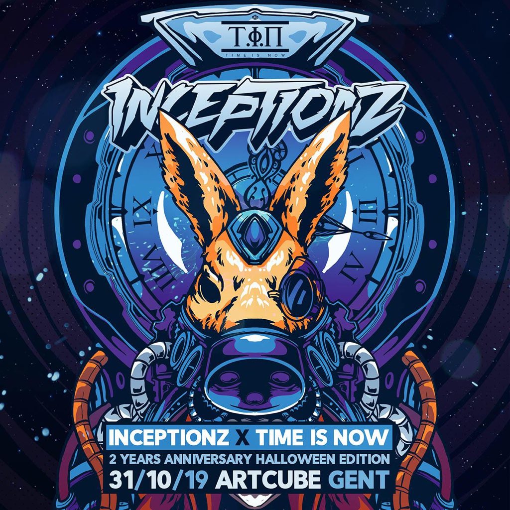 This Halloween we head to Belgium!
🇧🇪 • Inceptionz x Time Is Now • 🎃
Full lineup &amp; Info announced this week!