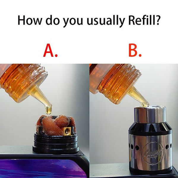 How do you usually refill? 🧐🧐A or B?