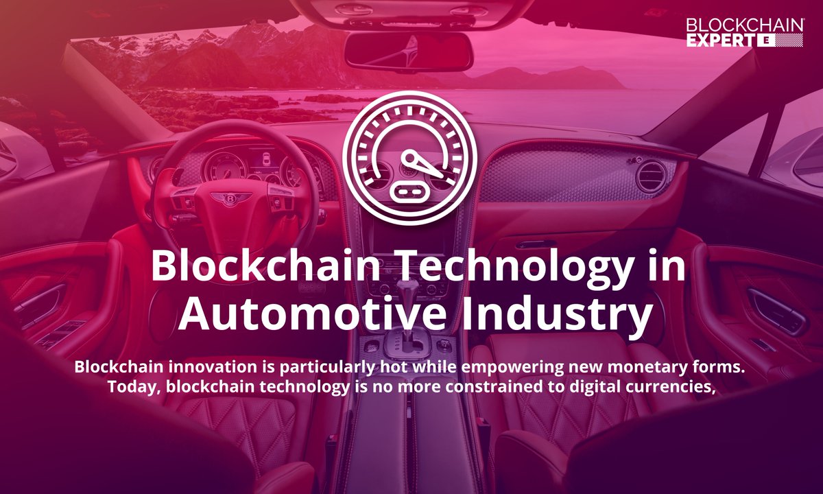 Blockchain in Automotive Industry? #Blockchaintechnology in #automotiveindustry comes with a large degree of scope particularly the car #business. Blog enlists the advantages of #blockchain in #automotive industry. Read Now: bit.ly/blockchain-in-…