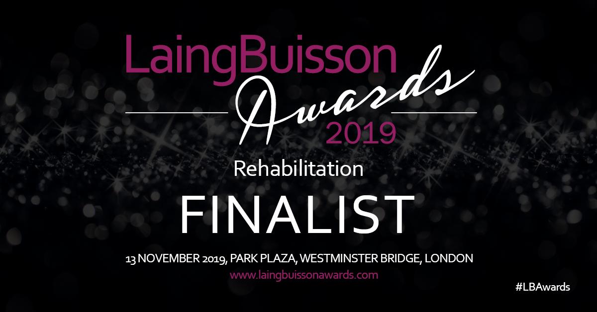 The Oakleaf Group are super proud to be chosen as finalists in the "Rehabilitation" category Laing Buisson Awards 2019