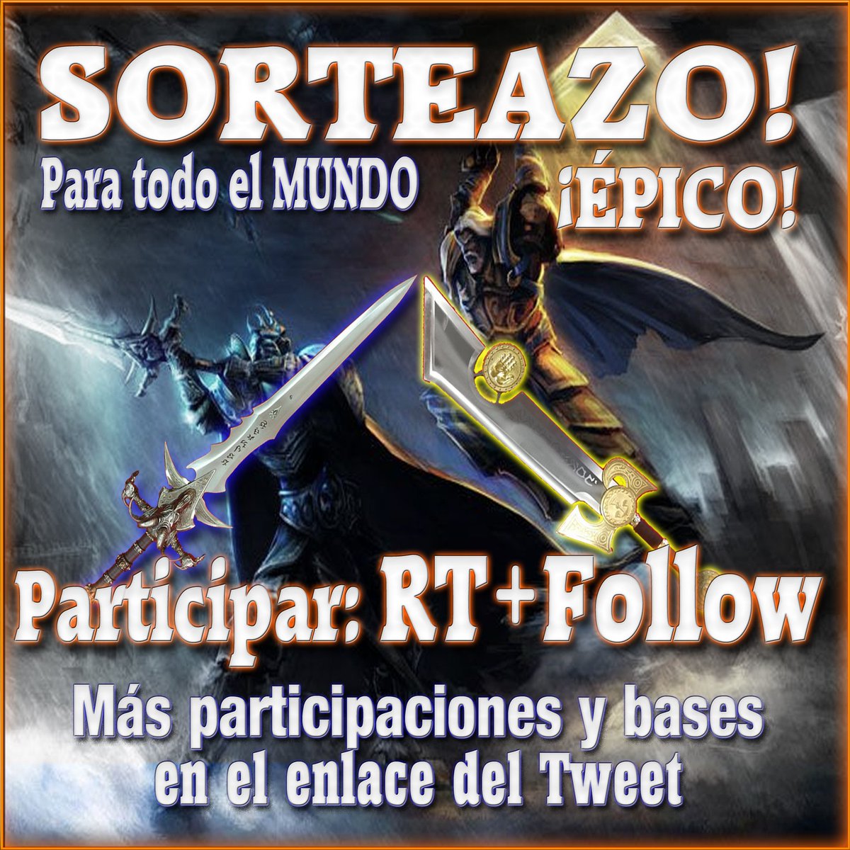 PeperoniSH's tweet image. Empieza la Temporada a tope! 💪

Sorteazo de #Septiembre activo 🎁

Este mes tu elijes entre 2 Replicas en acero a tamaño real de la Frostmourne o la Crematoria 😱🎁

RT + FOLLOW para Participar!

Info y +Participaciones: bit.ly/2kffRz7

#Warcraft #WoWClassic #WoW