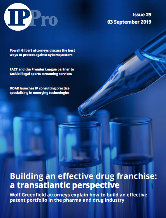 IPProMagazine's tweet image. The latest issue of IPPro–Wolf Greenfield attorneys discuss patent portfolios in the pharma and drug industry
ippromagazine.com/ippromagazine/…