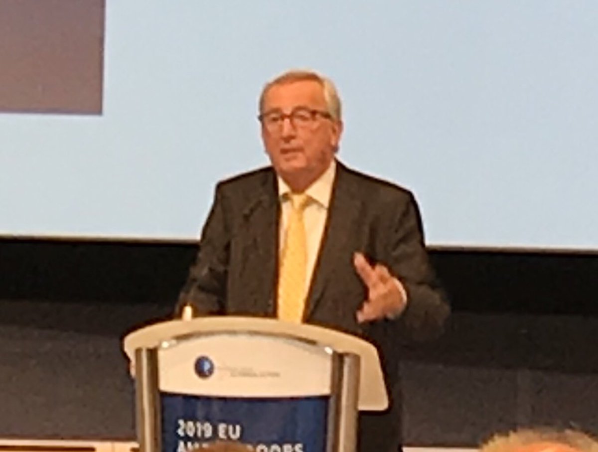 MarieAnnConinsx's tweet photo. « L’Europe demeure une force positive dans le monde » Président @JunckerEU🇪🇺 @EU_Commission #EUDiplomcy @eu_eeas #EUAmbassadorsConference 2019 https://t.co/wa2u0NMSEF