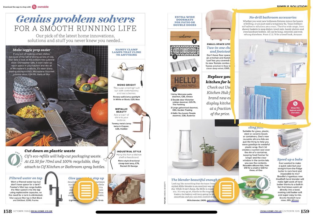 brandmissionpr's tweet image. Great national coverage for @tesa_uk no-drill bathroom accessories in the latest @idealhomeuk edition! 🗞🛁 Well done team! 🌟#diysolutions #presscoverage