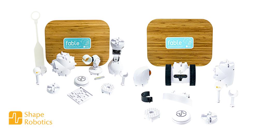 ShapeRobotics's tweet image. We’re really happy to announce the launch of our new Fable Start! Set. 🎁 It includes 1 Fable Explore and 1 Fable Go, just perfect to help you kickstart learning STEM skills and programming. 💻 Order it online from our webshop: zcu.io/faQz
#ShapeRobotics #FableRobot