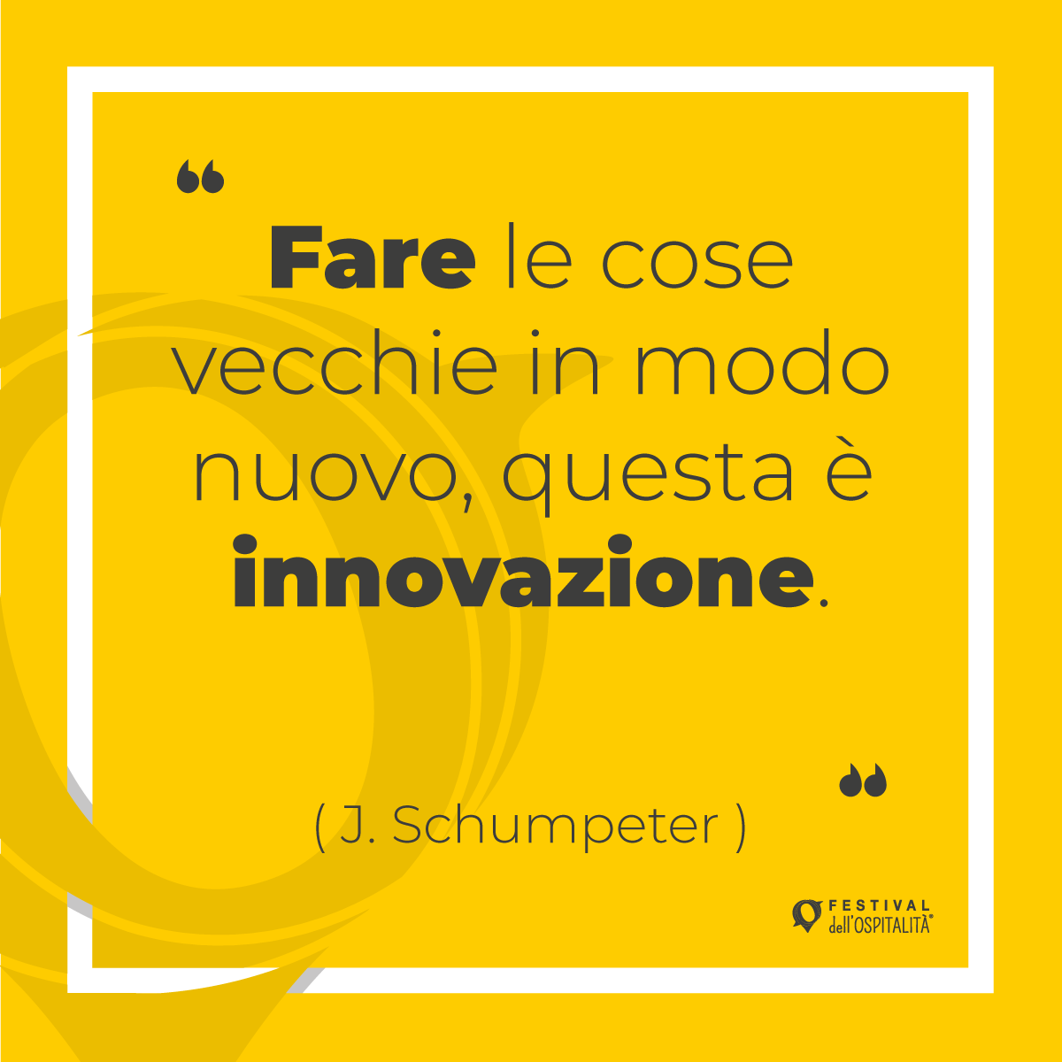 Innovazione non è fare cose nuove ma è un incontro tra tecnologia e umanità, tra i valori di un tempo e una nuova visione del mondo. #fdo2019 #ospitalità #Turismo #slowtourism #Hospitality #innovation #tourism #travel